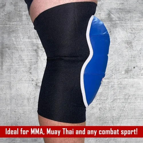 Miniatura 3 de Rodilleras MMA Avanzadas de Combat Sports IMF Tech™ – Espuma Moldeada por Inyección, Superficie de Golpeo de Cuero, Manga de Apoyo de Neopreno