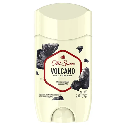 Old Spice - Desodorante antitranspirante sólido invisible para hombres, volcán con aroma a carbón inspirado en la naturaleza, 2.6 onzas