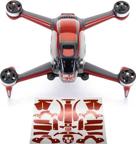 Miniatura 7 de WRAPGRADE Skin compatible con DJI FPV Color de acento (azul estratosfera)