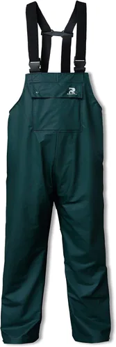 RainRider Pantalones de lluvia con peto de trabajo para hombres y mujeres, pantalones resistentes al agua, pantalones de trabajo, overol de pesca