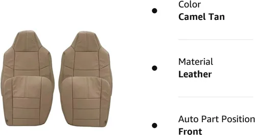 Miniatura 3 de 2008 2009 2010 Ford F250 F350 F450 Lariat Crew Cab Funda de asiento de cuero de repuesto para el conductor y el pasajero, fundas de asiento de cuero