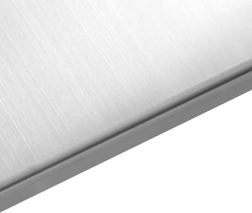 Miniatura 6 de Tabla de cortar de acero inoxidable 304 de 27.6 x 19.7 pulgadas, alfombrilla de metal antiadherente para cocina, cortar y amasar carne, frutas