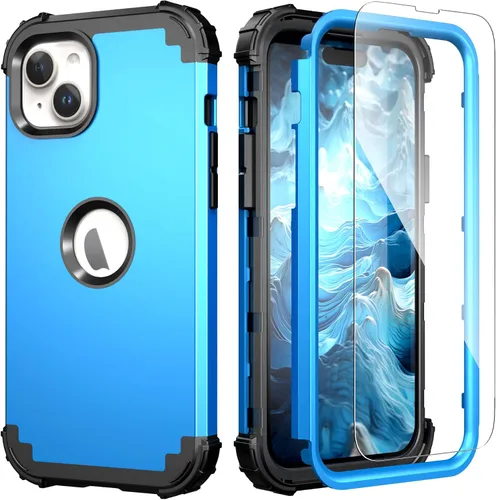 Miniatura 18 de IDweel Funda para iPhone 13 con Protector de Pantalla, para Funda iPhone 14, Híbrida Resistente a Golpes de Servicio Pesado Protección Cubierta Dura