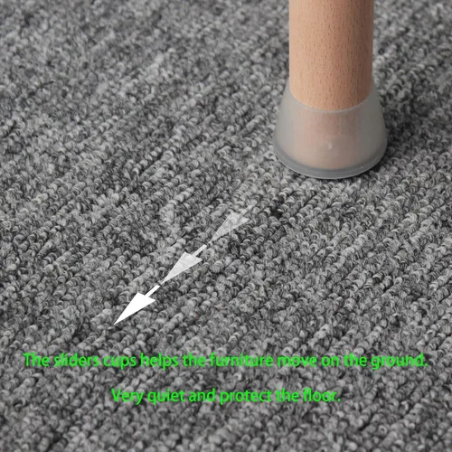 Miniatura 3 de Copas deslizantes para patas redondas de muebles (3/4 pulgadas (0.748 in), paquete de 16), almohadillas deslizantes para mesa/silla/gabinete/sofá