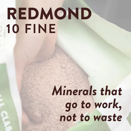 Miniatura 3 de REDMOND 10 sales minerales naturales finas para ganado, con certificación OMRI, bolsa de 5 libras