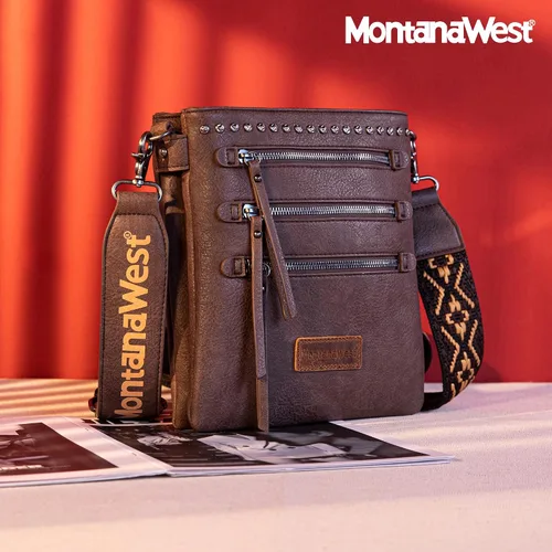 Miniatura 6 de Montana West Bolsos cruzados para mujer con múltiples bolsillos y correa de guitarra