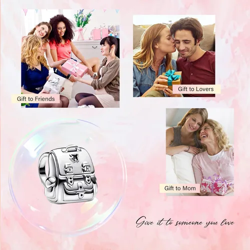 Miniatura 97 de Amufer S925 Charms for Women, compatible with Pandora Bracelets and Necklaces, Jewelry Gift