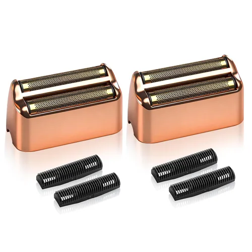 Miniatura 13 de Paquete de 2 láminas de repuesto para afeitadora y cortadores compatibles con BaBylissPRO Double FXFS2 de repuesto de lámina de metal para Azul
