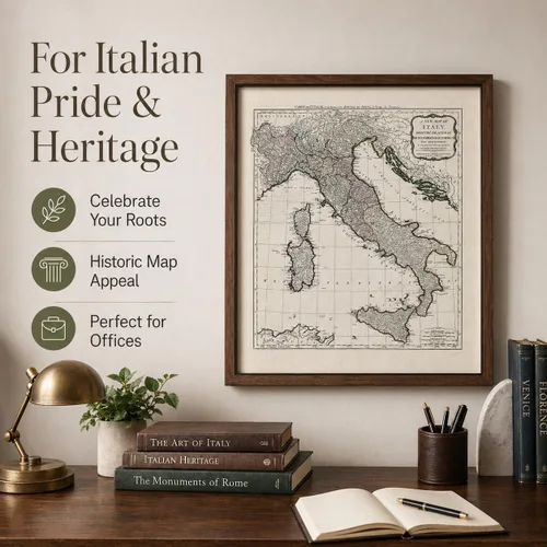 Miniatura 9 de 1794 Italy Map: Cartografía vintage para entusiastas de la antigüedad y aficionados a la historia - Póster topográfico de 11 x 14, exploración