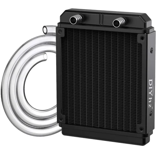 Radiador de refrigeración por agua para computadora, intercambiador de calor de aluminio de 12 tubos, radiador de refrigeración líquida, disipador