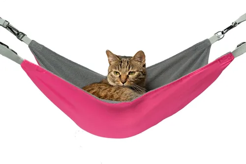 Miniatura 8 de Hamaca Extra Grande para Gatos para Jaula, Cama Colgante, Alfombra Suave Lavable para Exteriores, Almohadilla Refrescante Impermeable para Gatitos