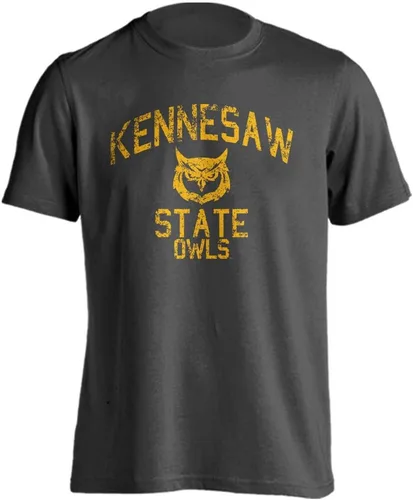 Miniatura 86 de Sport Your Gear NCAA Camiseta de manga corta retro con licencia oficial de aspecto desgastado para el día del juego, camiseta de espíritu deportivo