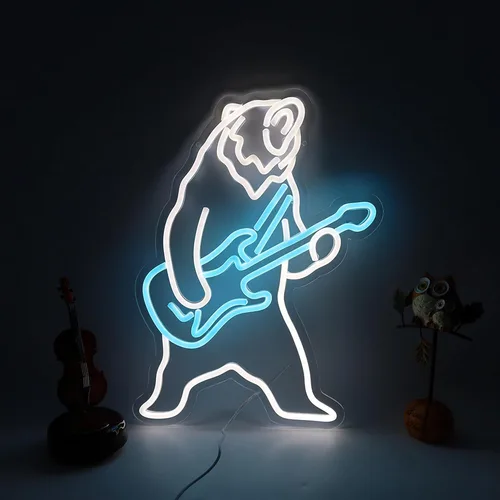 Miniatura 7 de Letrero de neón LED divertido con texto en inglés "Hey You Drop This Brain", luz de neón para hombres, decoración de habitación, oficina, regalos