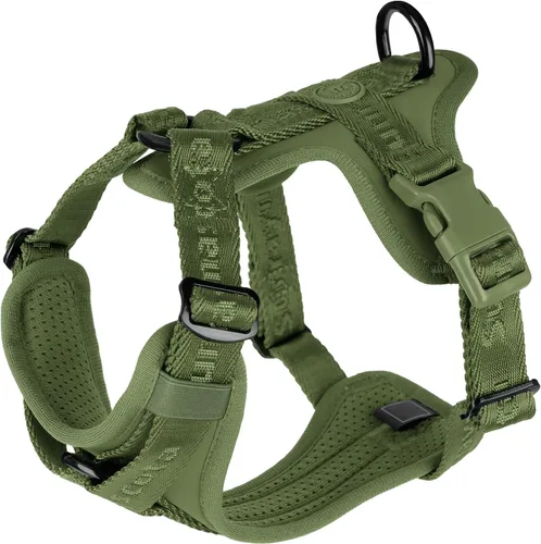 Miniatura 18 de Arnés para perro sin tirones con licra, dispersión de fuerza de tres puntos y acolchado 3D, malla transpirable ajustable para perros pequeños