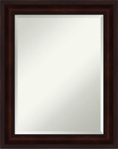 Miniatura 9 de Amanti Art Espejo de baño marrón para sobre el fregadero, espejo rectangular marrón café de 25 x 21 pulgadas, marco informal pequeño, se cuelga