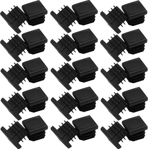 Miniatura 6 de Tapones cuadrados de tubo de 1 pulgada, tapones cuadrados de plástico de 0.984 in x 0.984 in para silla, protector de suelo, tubo, tapa de extremo