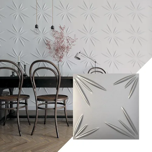 Miniatura 24 de Ekena Millwork WP20X20INWH 19 5/8 pulgadas de ancho x 19 5/8 pulgadas de alto Inula EnduraWall Decorativo 3D Panel de Pared Cubre 2.67 pies cuadrados