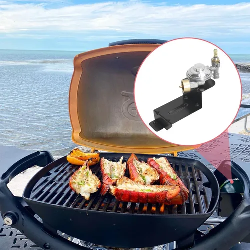 Miniatura 5 de 80477 Reemplazo del conjunto de válvula y regulador para parrillas de gas Weber Q100 Q120 Series (2004-2013), regulador de válvula de parrilla