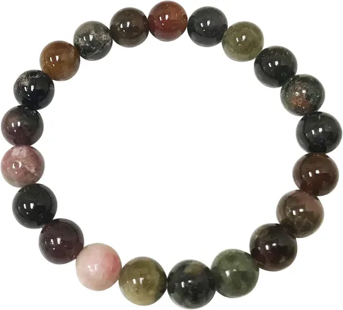 Miniatura 520 de Gem Avenue Handmade Round Bead Stretch Bracelet Unisex Natural Stone Beaded Jewelry for Men & Women, Elastic Wristband for Daily Wear