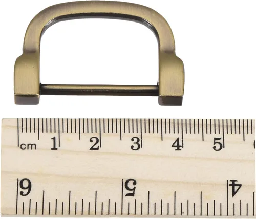 Miniatura 5 de uxcell Anillo en D de herradura en forma de U, hebillas atornilladas (Light Bronze)