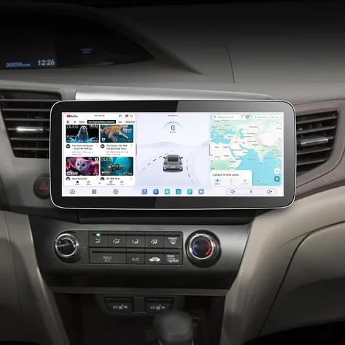 Miniatura 8 de JOYING Radio de coche para Honda Civic 2012, pantalla táctil QLED de 12.3 pulgadas Android 13 estéreo para coche 12 GB+256 GB Plug and Play