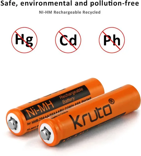 Miniatura 5 de NI-MH - Batería recargable AAA de 1.2 V, 700 mAh, hhr-55aaabu, pilas AAA para teléfonos inalámbricos Panasonic, controles remotos, electrónica