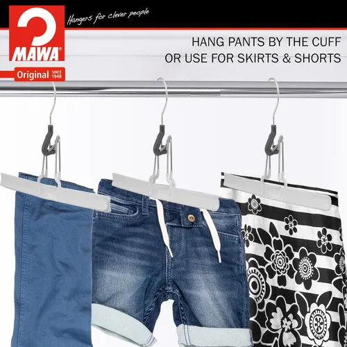 Miniatura 2 de Mawa Percha europea de acero antideslizante, ahorra espacio con gancho giratorio, sostiene pantalones, faldas y pantalones cortos, estilo M/26