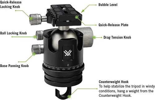 Miniatura 2 de Vortex Óptica Radian Cabezales de trípode