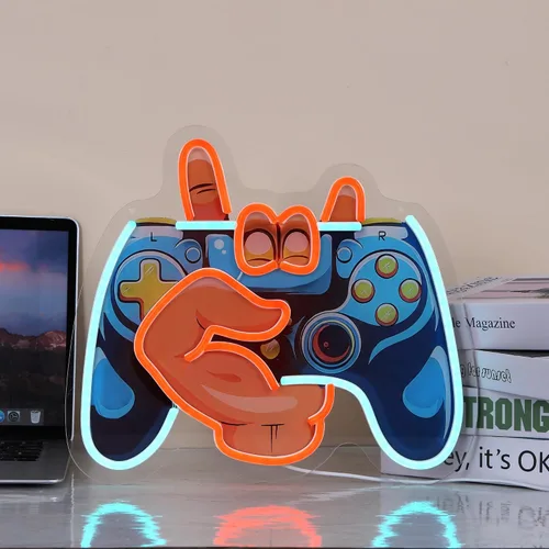 Miniatura 24 de Adorable letrero de neón de helado LED para decoración de pared, luz USB y batería para habitación de niños, dormitorio, sala de juegos, regalo