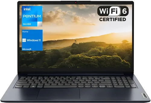 Lenovo IdealPad 1 - Laptop con pantalla FHD de 15.6", Intel Pentium Silver N6000, 12 GB de RAM, SSD de 512 GB, cámara web, tipo C, lector de