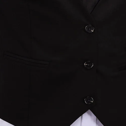 Miniatura 5 de ERZTIAY Vestido formal para hombre, de negocios, ajustado, sin mangas, chaleco