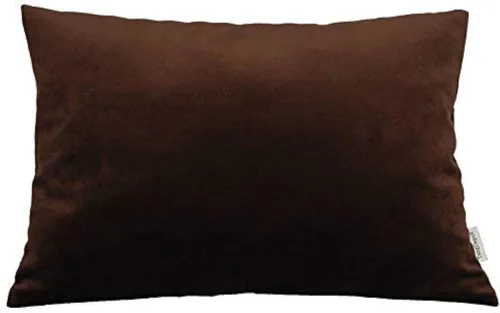 Miniatura 141 de TangDepot - Funda de almohada lisa de terciopelo, funda de cojín supersuave de lujo, muchas opciones de colores y tamaños