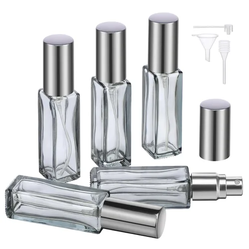 Miniatura 9 de Segbeauty Mini Botella Atomizador de Perfume Portátil, 5 piezas de botellas de spray de colonia recargables vacías, botella de perfume de vidrio
