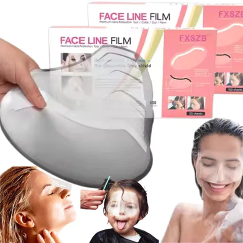 Miniatura 2 de EBANKU 100 viseras de ducha Microblading, protector de protección de ducha de cejas, gafas de ducha, cubierta facial, visera de baño para adultos