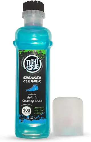 Tight Wipes Limpiador de zapatos deportivos ajustados (parte superior con cepillo integrado) para todos los zapatos y tenis. Elimina la suciedad,
