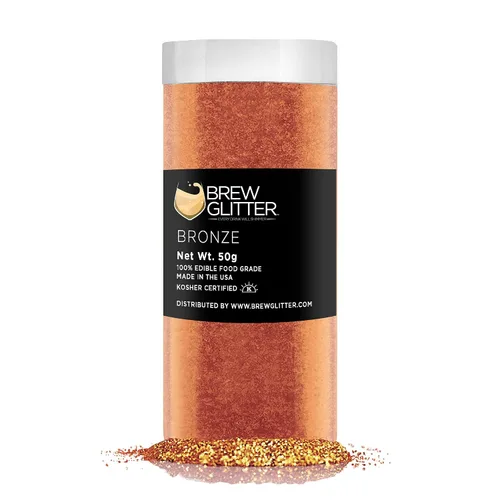 Miniatura 45 de Brillo de cerveza rosa comestible para bebidas, cócteles, cerveza, purpurina y bebidas Certificado Kosher y Halal 100% comestible y de grado