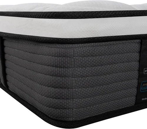Miniatura 8 de Colchón King, Colchón Híbrido de 12 Pulgadas con Pillow Top en una Caja de Firmeza Media Sin Fibra de Vidrio, Espuma Viscoelástica Suave