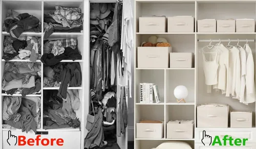 Miniatura 4 de ALYER Organizador de almacenamiento plegable de tela con asas, contenedor para dormitorio, oficina, armario, bebés, guardería, juguetes, libros