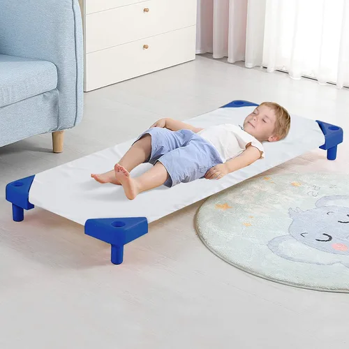 Miniatura 7 de 2 piezas de sábanas tamaño cuna para guardería, 23 x 40 pulgadas, sábana de cuna para niños, azul marino, sábana de siesta de microfibra