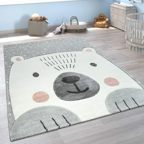 Miniatura 5 de Alfombra para niños Paco Home con animales felices del jungle en verde, Tamaño: 2,01 x 2,89 metros (6'7" x 9'6")