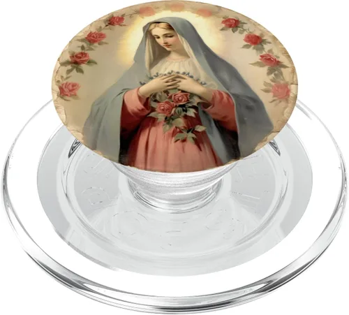Miniatura 8 de PopSockets PopGrip estándar de la Virgen María Jesús
