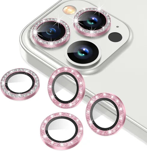 Miniatura 38 de AGVEE Paquete de 6 protectores de lente de cámara para iPhone 14 Pro de 6.1 pulgadas/14 Pro Max de 6.7 pulgadas, con diamantes brillantes y anillo