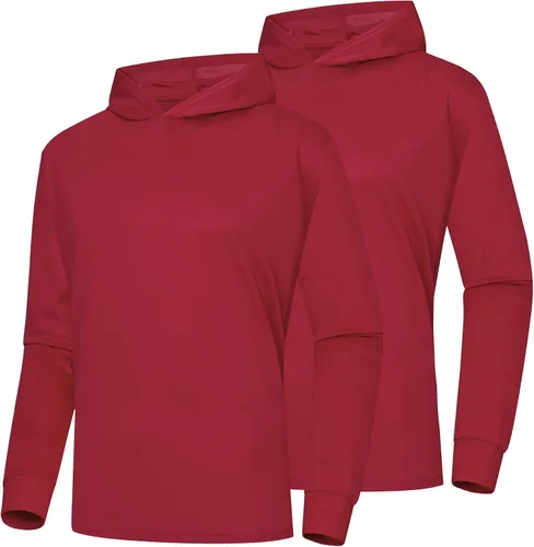 Miniatura 22 de ProtectX Sudadera ligera de manga larga con protección solar de alta visibilidad, UPF 50+ de secado rápido, camisa SPF UV, ropa activa
