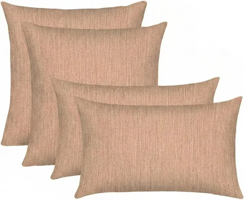 Miniatura 11 de RSH DECOR: Sunbrella Juego de 4 almohadas lumbares y cuadradas 20 x 12 pulgadas y 17 x 17 pulgadas Tela resistente al agua y a la decoloración