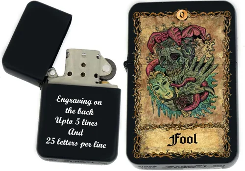 Miniatura 37 de Tarjeta de tarot personalizada, mazo de tarot de huesos eternos mayores, tarjetas coloridas, regalos coleccionables únicos, encendedores a prueba
