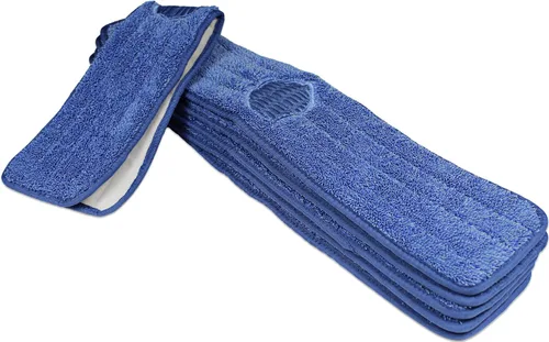 Miniatura 2 de CleanAide Almohadillas de microfibra Twist Yarn con limpiador integrado para limpieza de manchas, cabezales planos reutilizables para uso húmedo