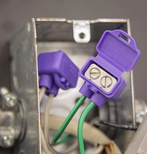 Miniatura 6 de King Innovation 95015 AlumiConn - Conector de cable, paquete de 10, morado, conteo