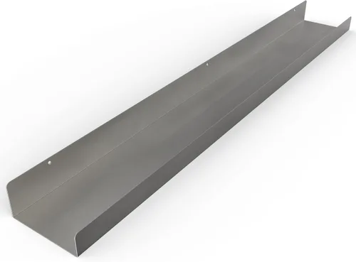 Miniatura 19 de Estante de pared de metal flotante hecho en Estados Unidos, repisa para fotos, acero fabricado en Estados Unidos, estante industrial resistente