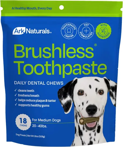 Miniatura 14 de Ark Naturals Pasta Dental Suave Sin Cepillo, Masticables Dentales para Perros de Razas Pequeñas, Refresca el Aliento, Textura Única Ayuda a Reducir