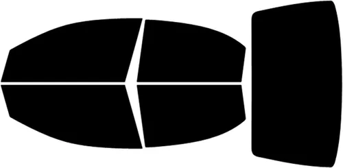 Miniatura 6 de True Line Automotive Kit de tinte de ventana precortado compatible con Chevrolet Aveo Sedan 2007-2011 20% todas las ventanas laterales y traseras